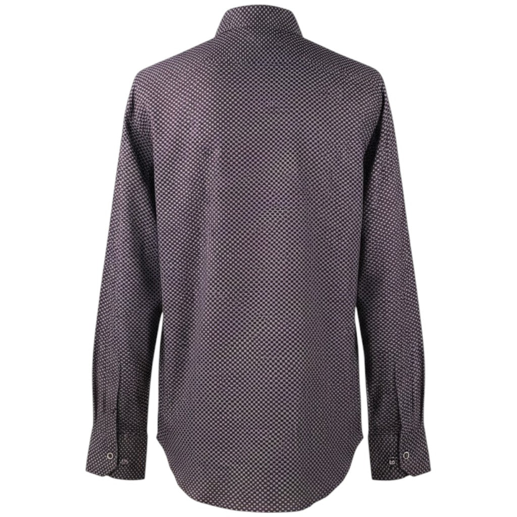 Retro della camicia Brooksfield taglia 44 (XXL) con vestibilità comoda e taglio sartoriale italiano.