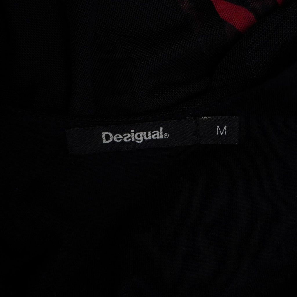 Abito Midi Vintage Desigual – Stampa Floreale "Arty" & Dettagli in Tulle Taglia M