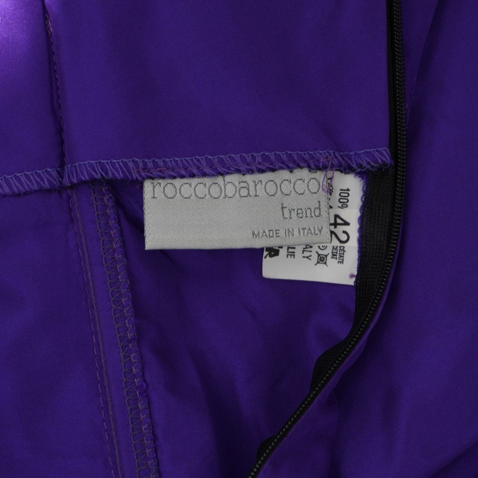 Abito d'Archivio Roccobarocco – Viola Elettrico – Made in Italy [42]