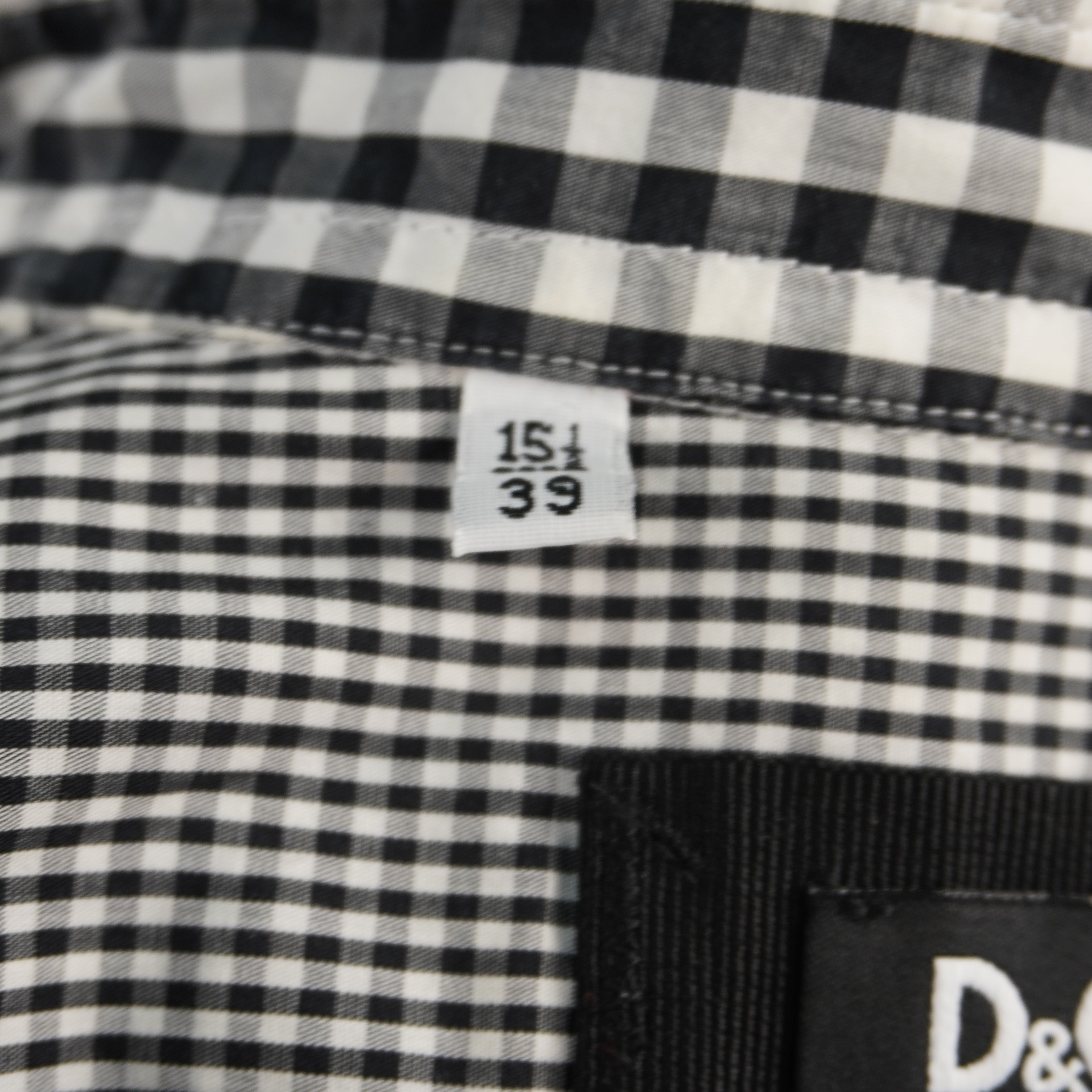 Camicia Vintage D&G Dolce & Gabbana – Modello "Brad" – 100% Cotone Vichy [M]