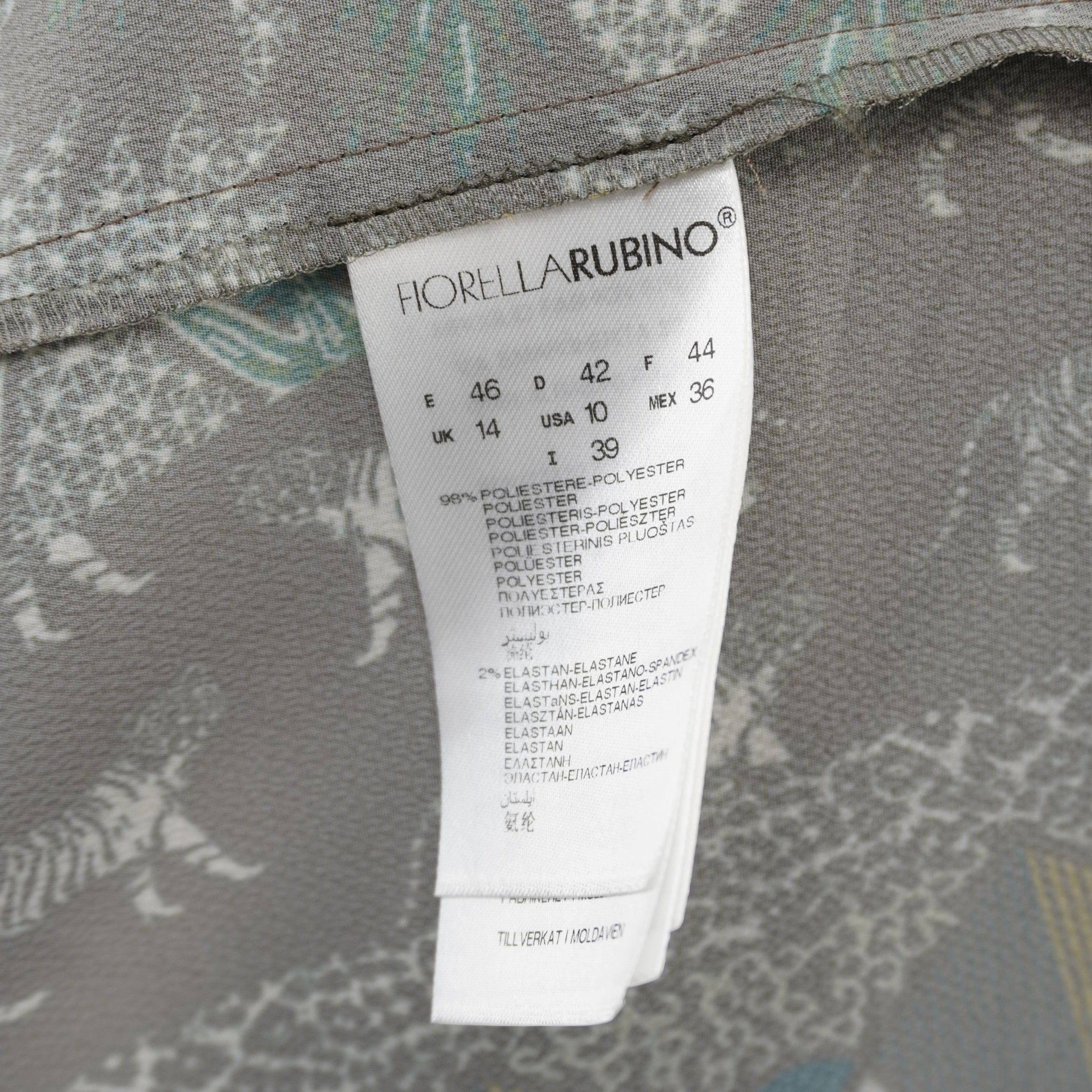 Giacca Bomber Leggera Fiorella Rubino – Stampa Jungle & Tribal – Taglia 46/48