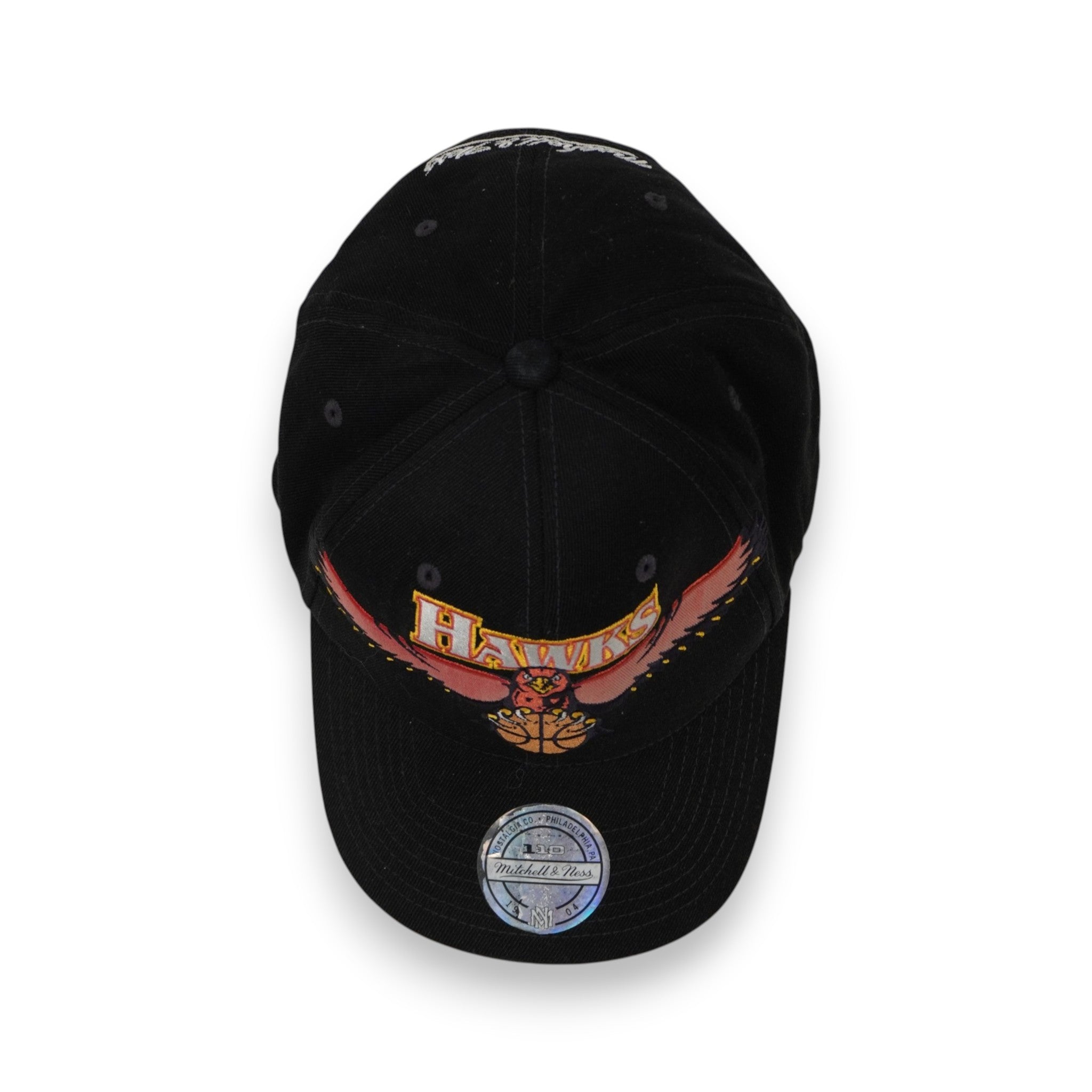 Cappello Snapback Mitchell & Ness Atlanta Hawks – NBA Official Licensed – Black/Red