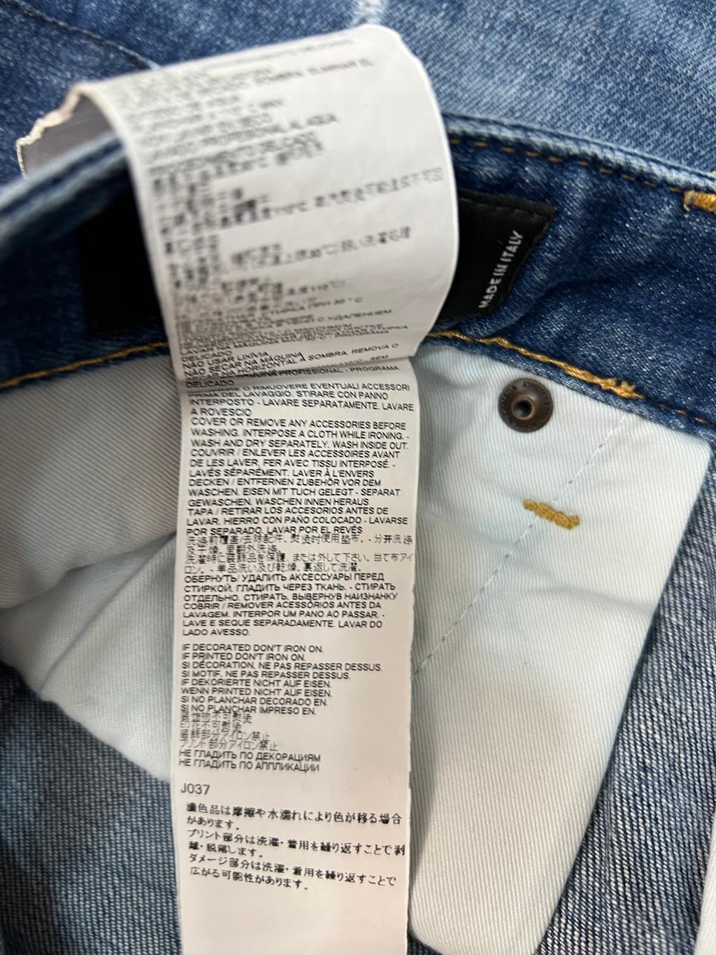 Jeans Dsquared2 "Patch & Rip" – Lavaggio Vintage Distressed – Taglia 48 IT (Slim Fit)