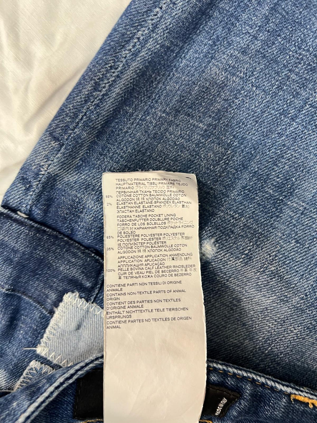 Jeans Dsquared2 "Patch & Rip" – Lavaggio Vintage Distressed – Taglia 48 IT (Slim Fit)
