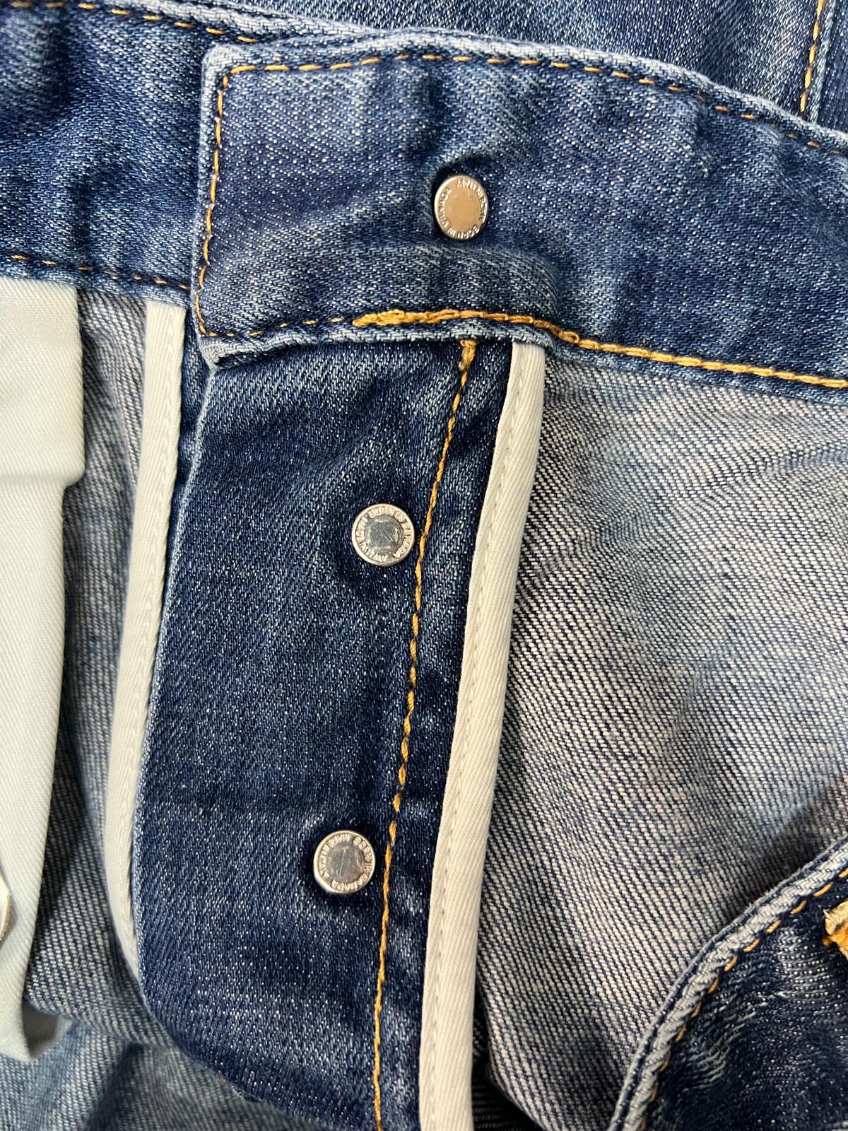 Jeans Dsquared2 "Patch & Rip" – Lavaggio Vintage Distressed – Taglia 48 IT (Slim Fit)