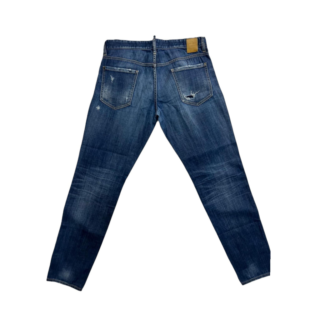 Jeans Dsquared2 "Patch & Rip" – Lavaggio Vintage Distressed – Taglia 48 IT (Slim Fit)