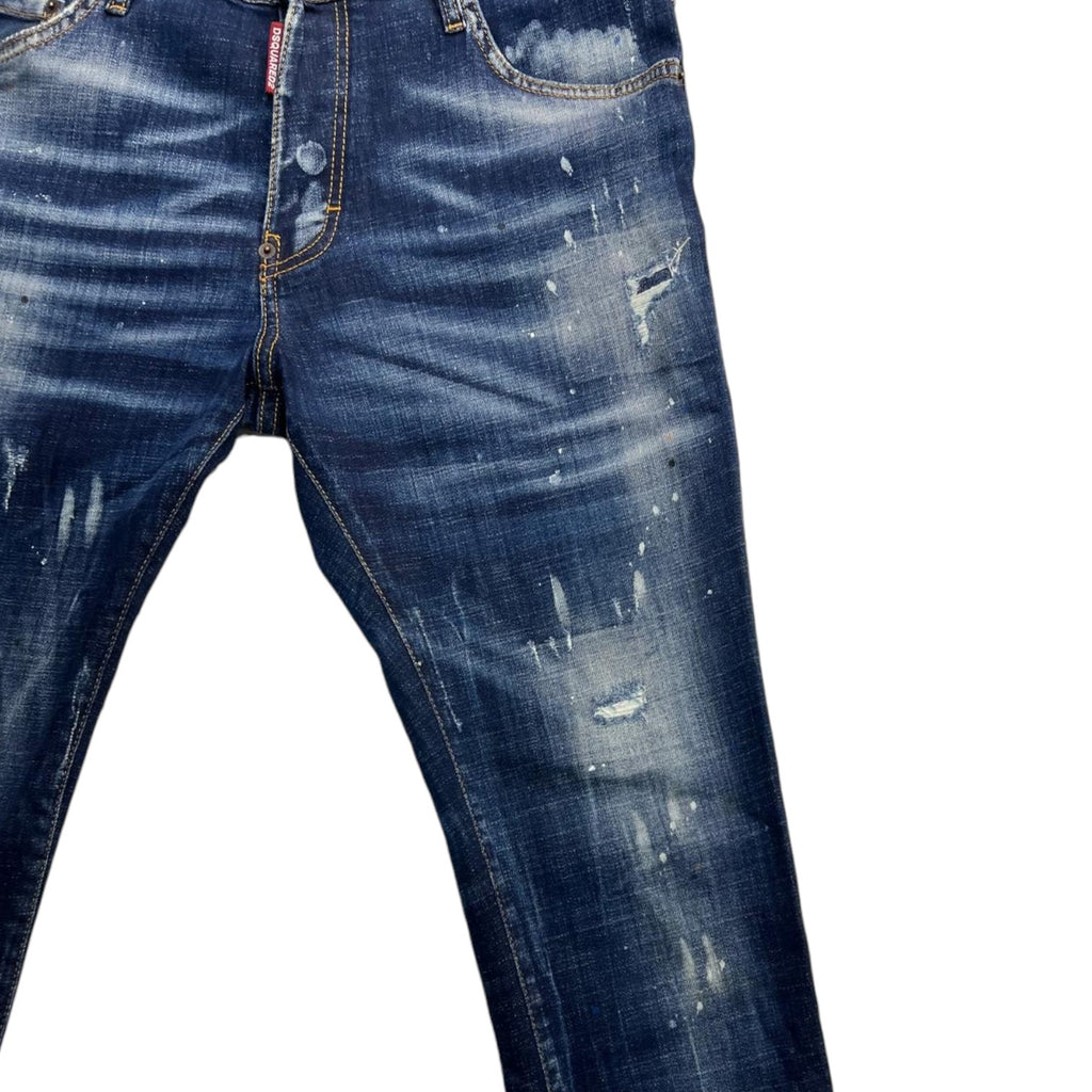 Jeans Dsquared2 "Distressed Paint Splatter" – Slim Fit – Taglia 50 IT (Archivio Luxury)