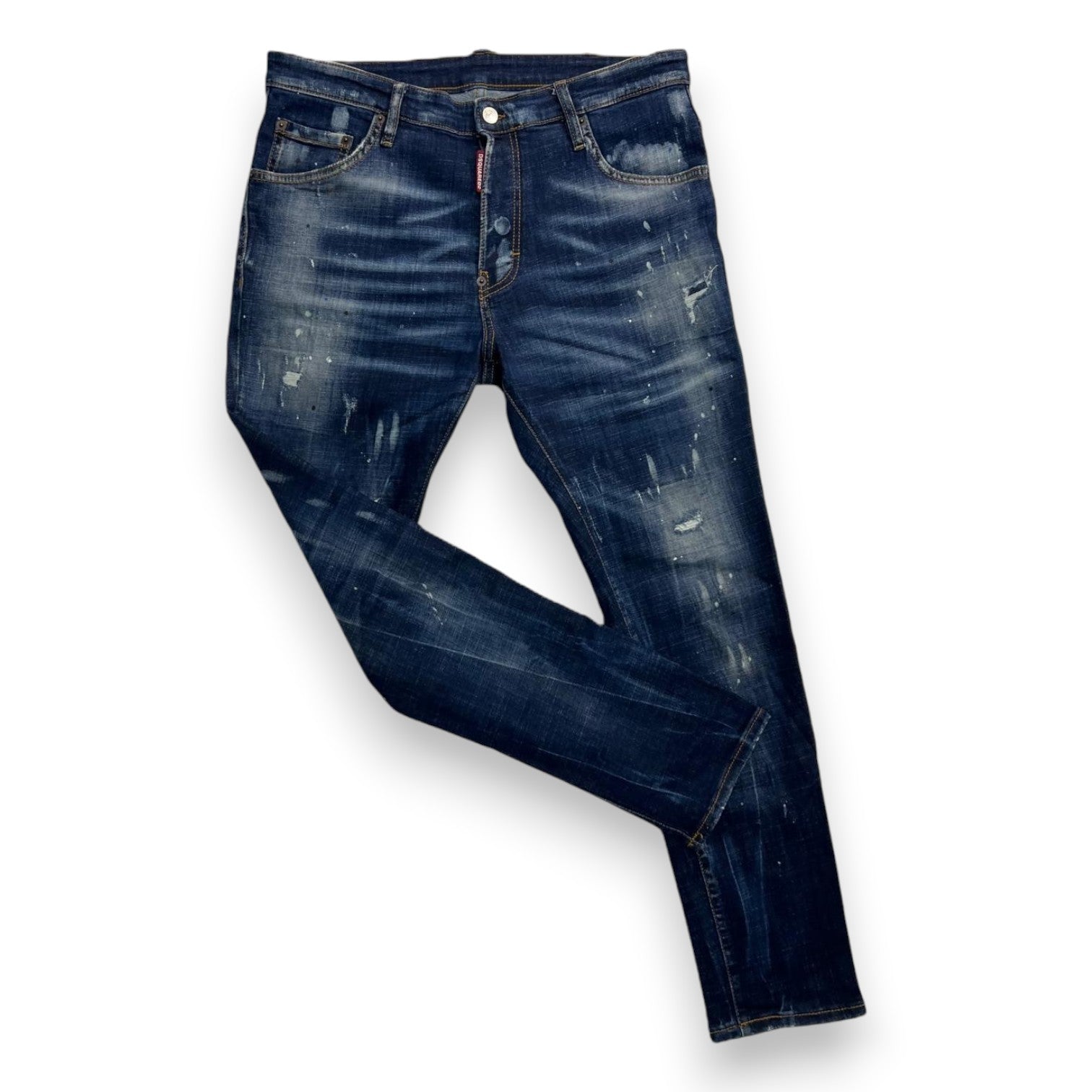 Jeans Dsquared2 "Distressed Paint Splatter" – Slim Fit – Taglia 50 IT (Archivio Luxury)