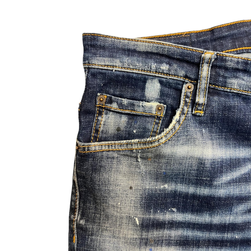 Jeans Dsquared2 "Distressed Paint Splatter" – Slim Fit – Taglia 50 IT (Archivio Luxury)