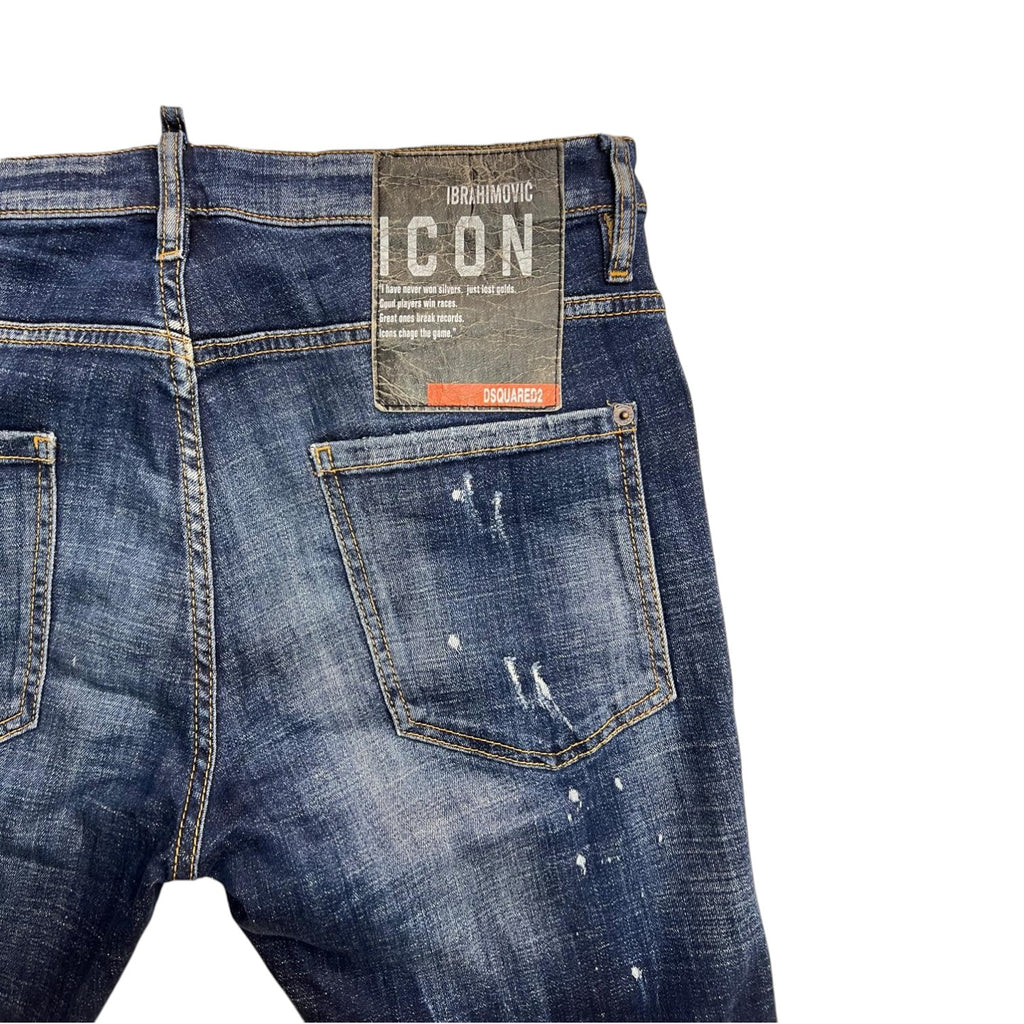 Jeans Dsquared2 "Distressed Paint Splatter" – Slim Fit – Taglia 50 IT (Archivio Luxury)