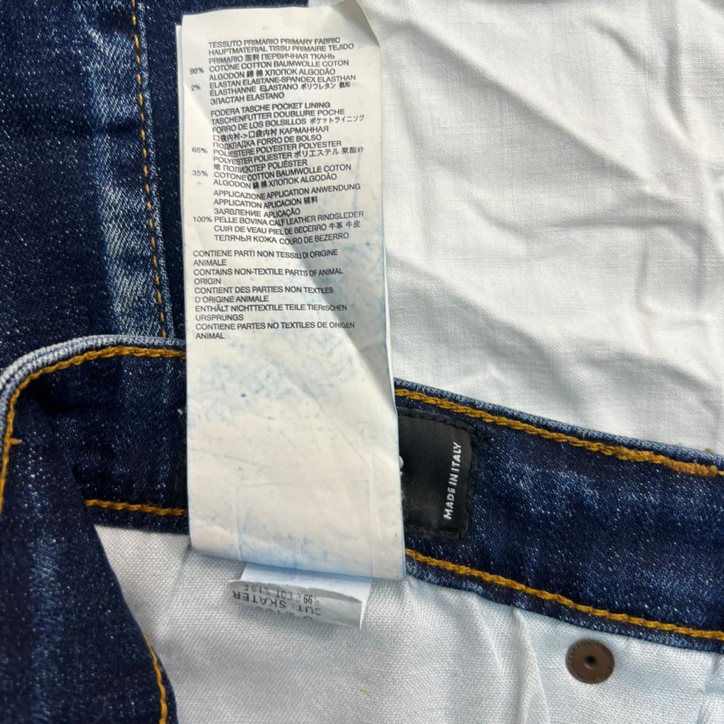 Jeans Dsquared2 "Distressed Paint Splatter" – Slim Fit – Taglia 50 IT (Archivio Luxury)