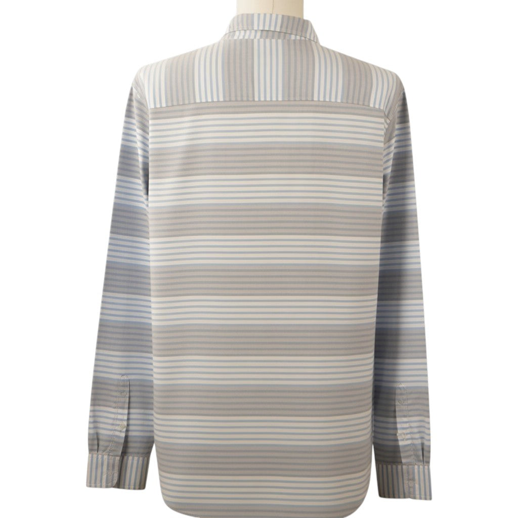 Vista posteriore della camicia a maniche lunghe Burberry Brit uomo taglia XL