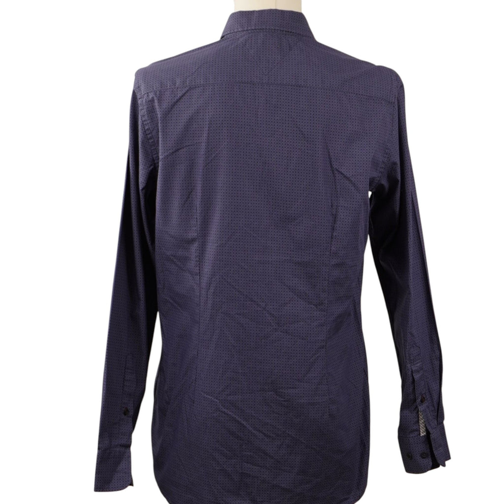Vista posteriore della camicia Tommy Hilfiger slim fit a micro fantasia geometrica