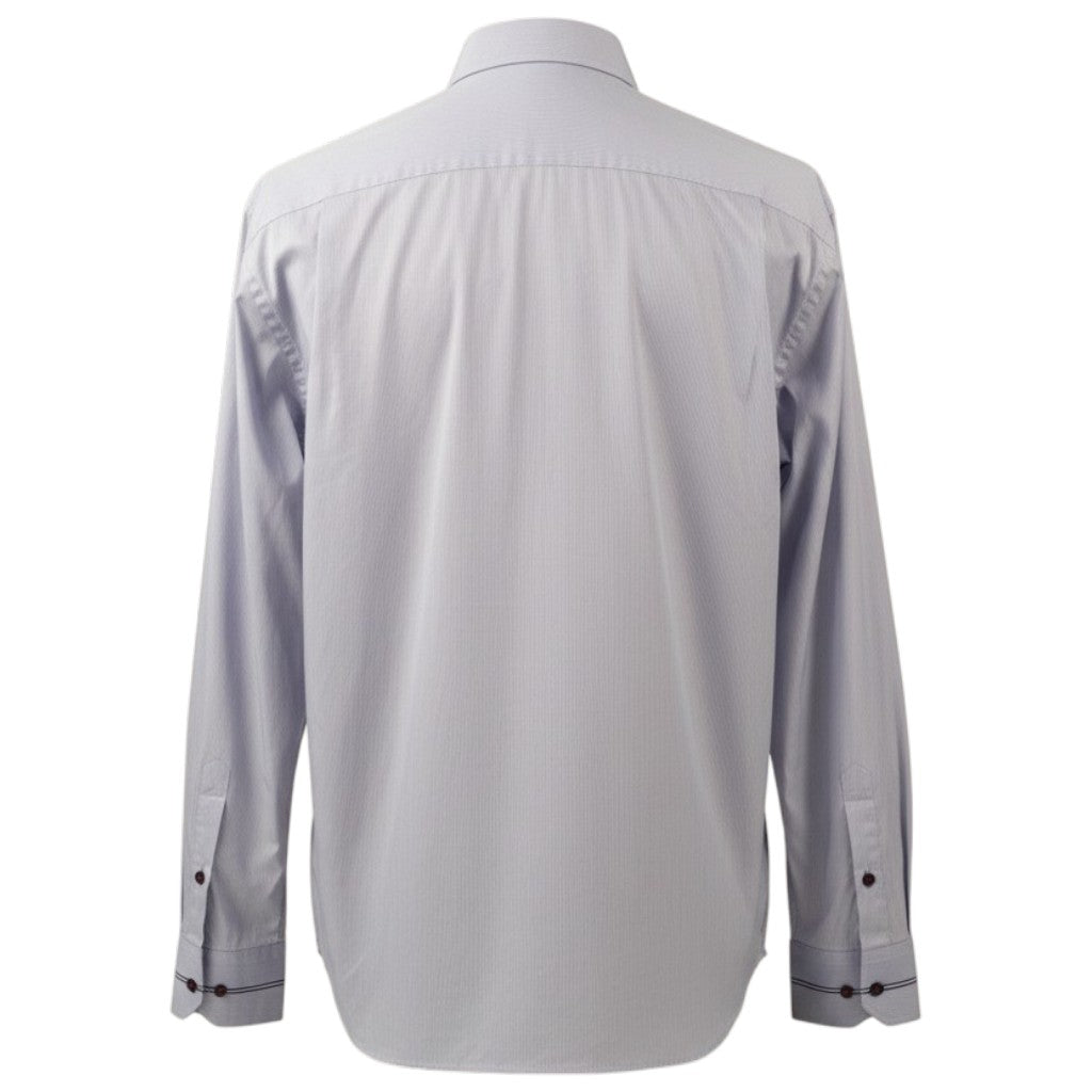 Vista posteriore della camicia a righe sottili Tommy Hilfiger uomo taglia XL