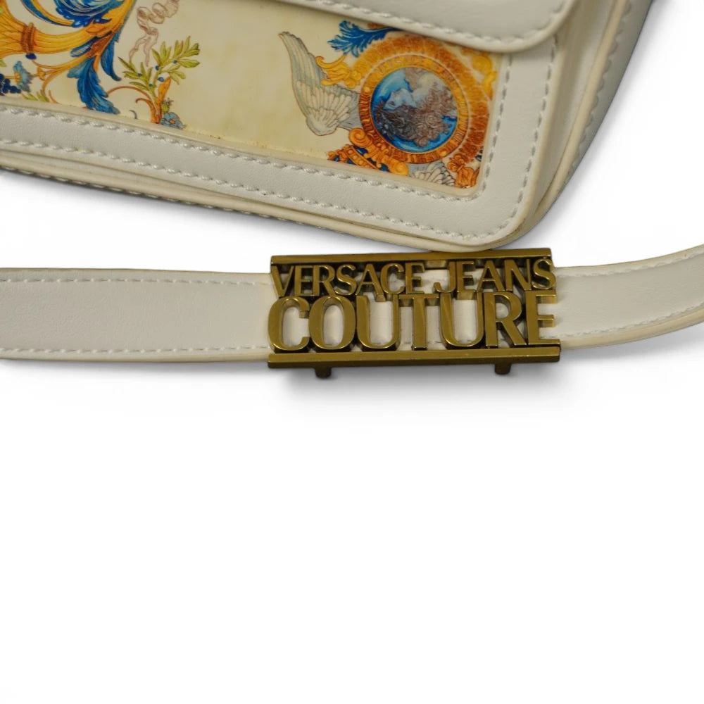 Chiusura ovale a girello turn-lock in metallo dorato logato