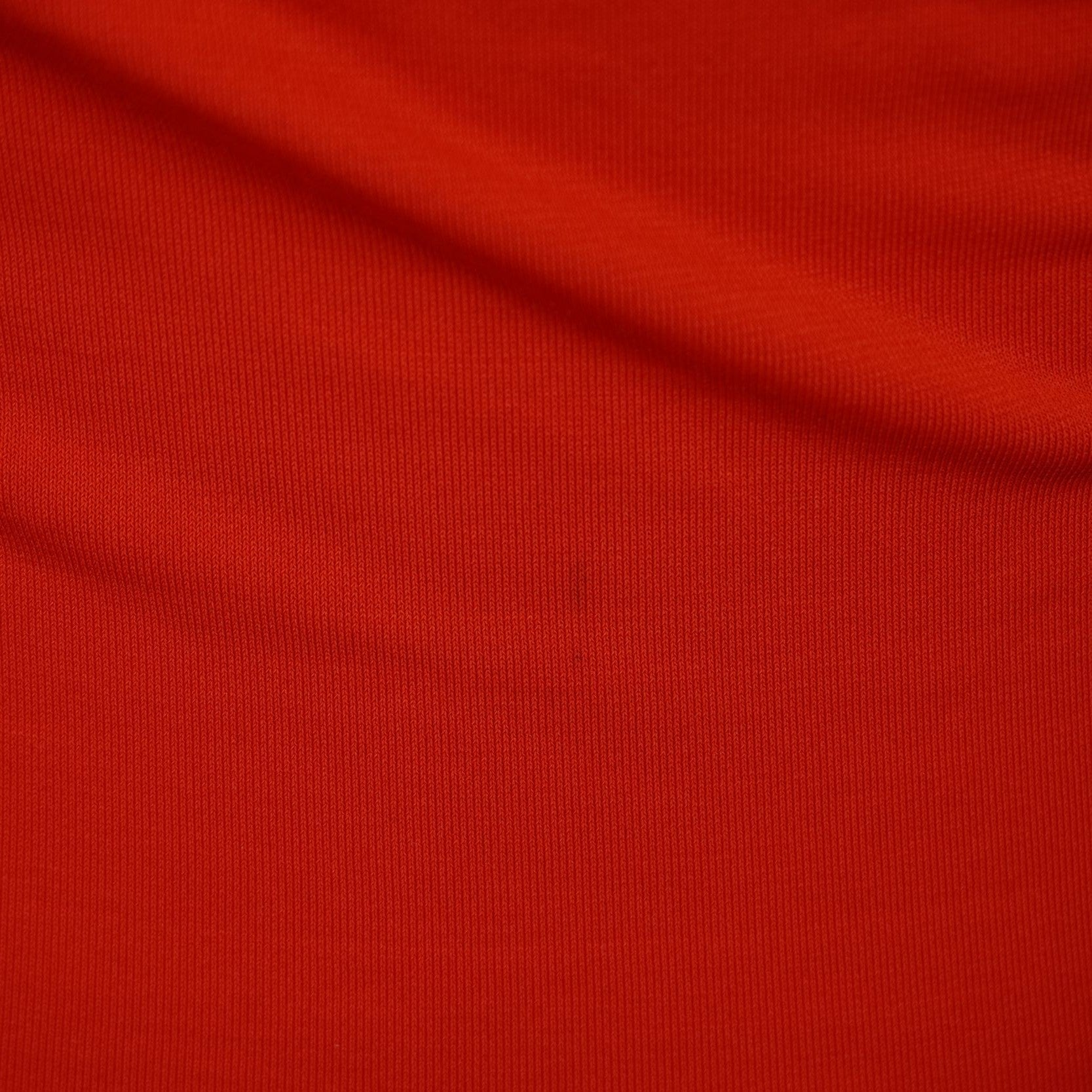 Macro della piccola macchia sul tessuto rosso, inserita per massima trasparenza sulle condizioni vintage.