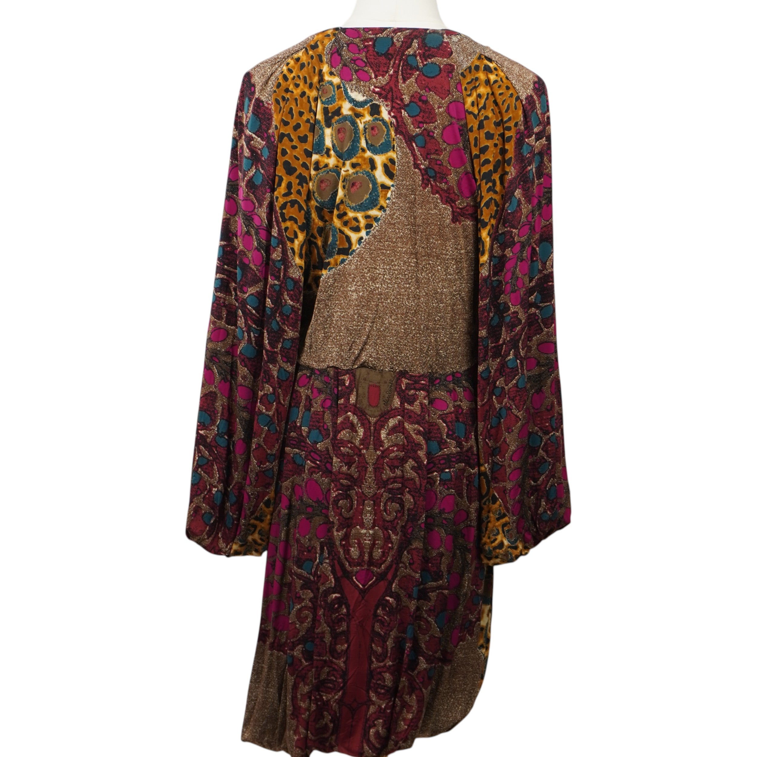 Abito Class Roberto Cavalli - Maxi Dress Boho-Chic con Fibbia Scarabeo