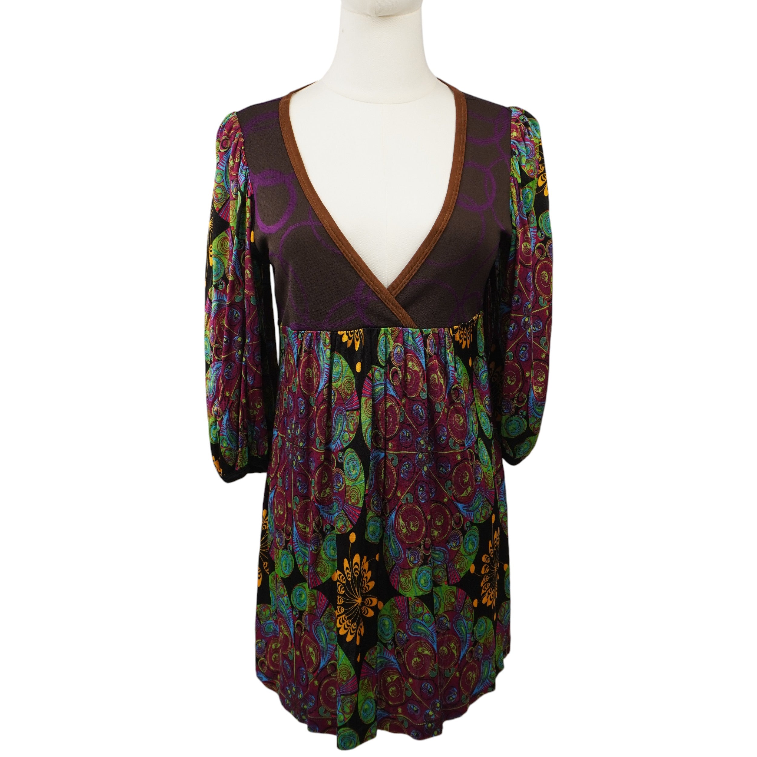 Abito Custo Barcelona – Stampa Psichedelica Boho-Chic [S/M]