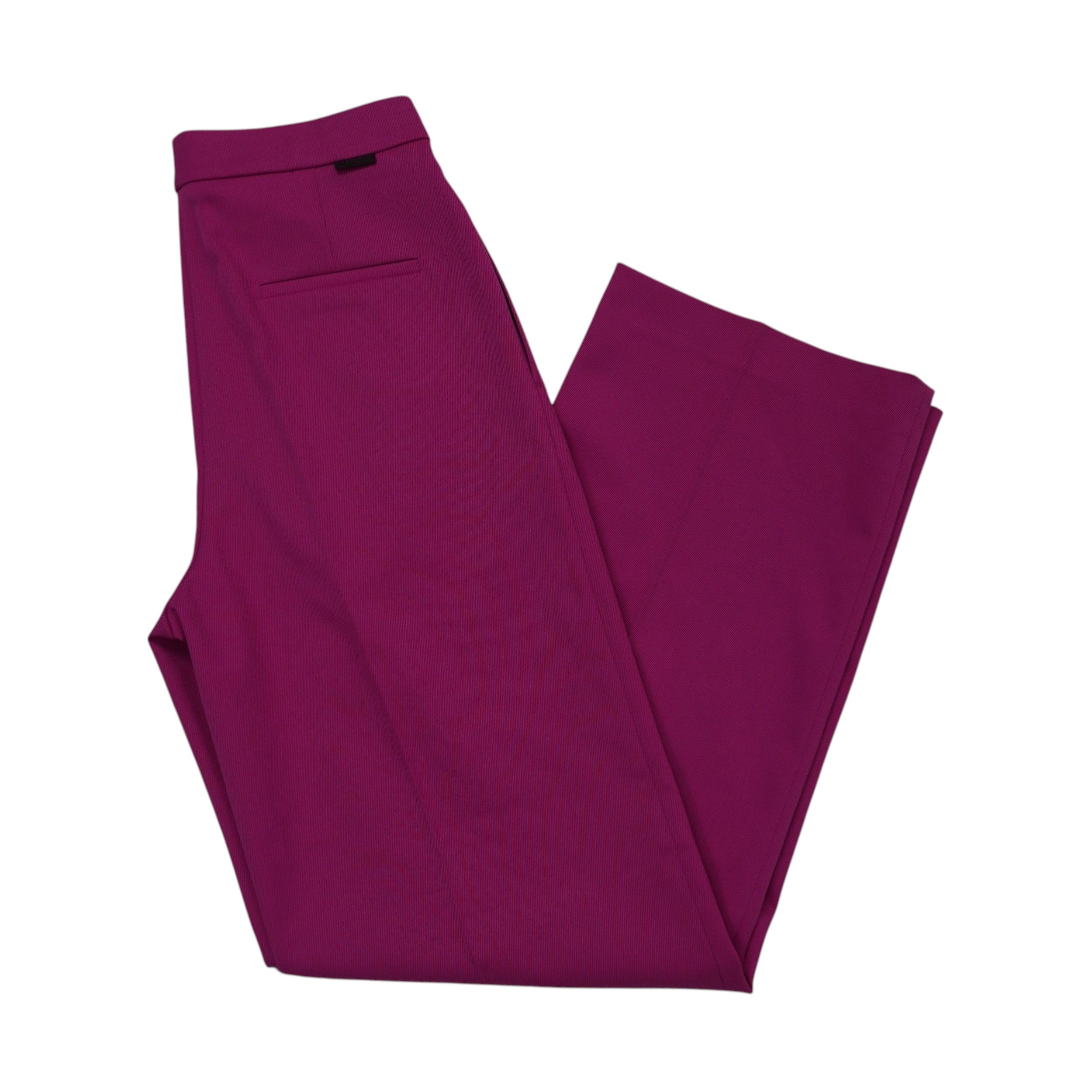 Pantaloni sartoriali HUGO Hugo Boss color magenta fucsia, modello elegante da donna in tessuto tecnico elasticizzato.