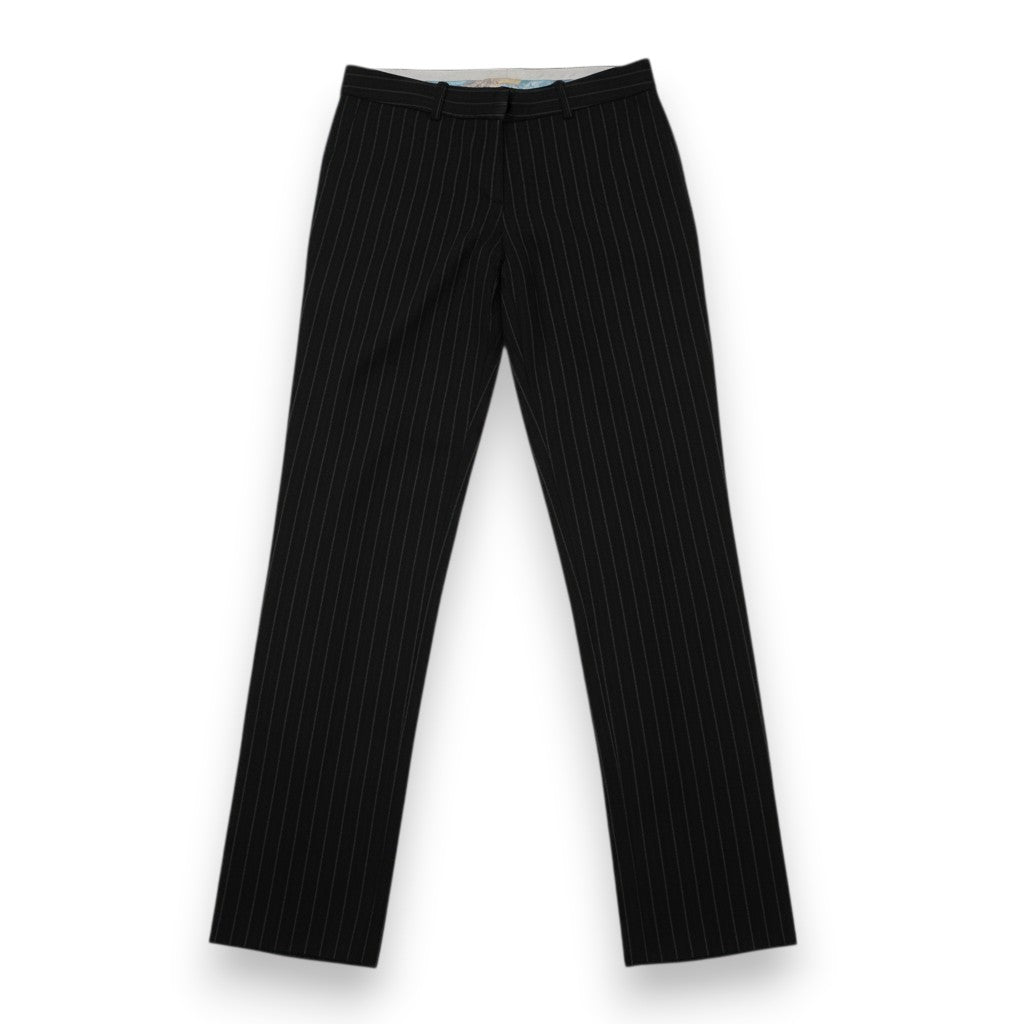 Pantaloni sartoriali M Missoni da donna gessati neri vista frontale intera