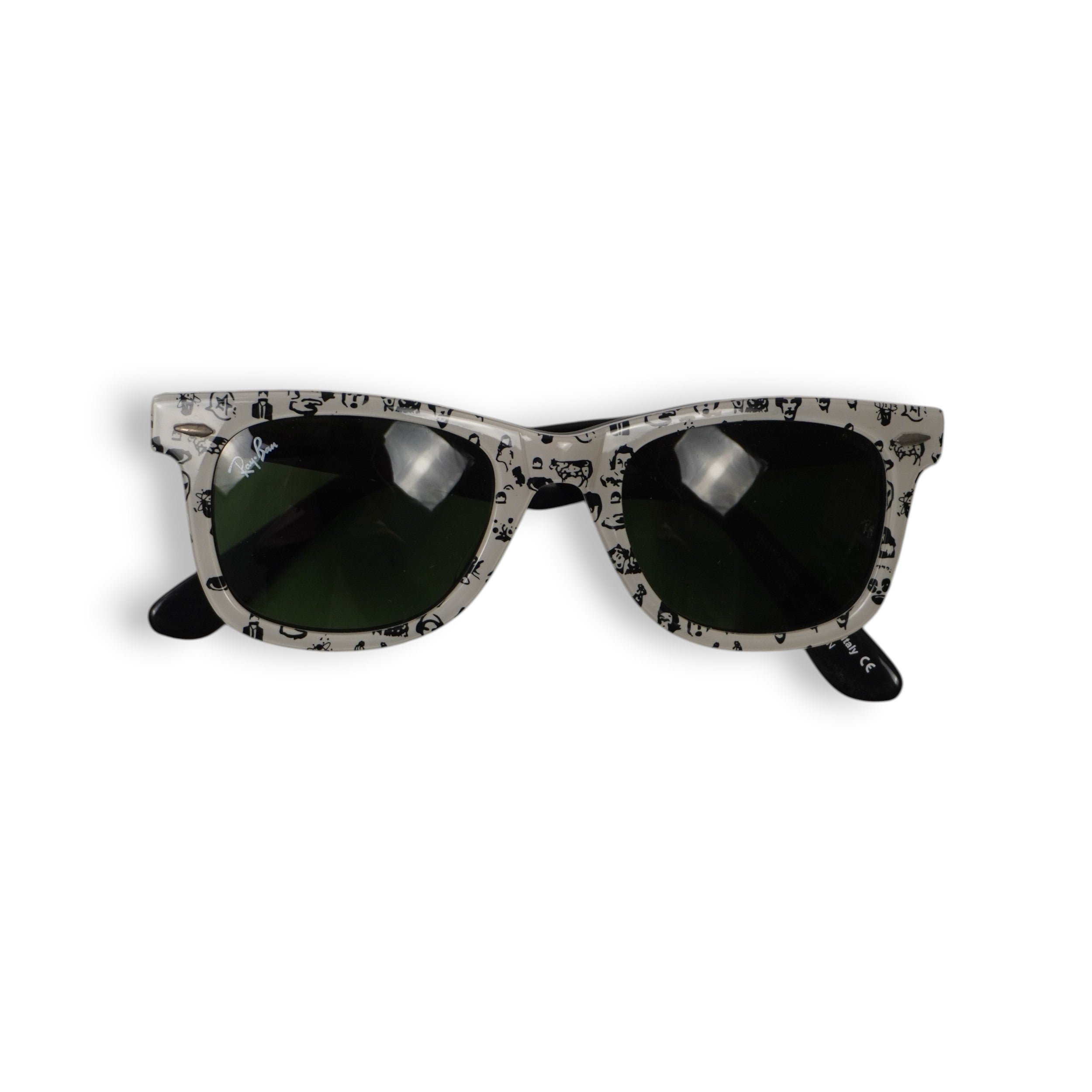Occhiali da sole Ray-Ban Original Wayfarer RB2140 Rare Prints Comics vista frontale