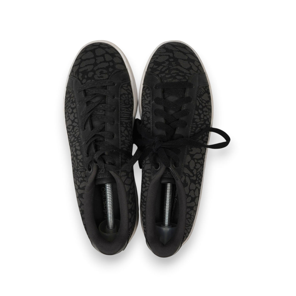Scarpe sneakers uomo Adidas Neo Cloudfoam Advantage nere e grigie vista dall'alto della tomaia