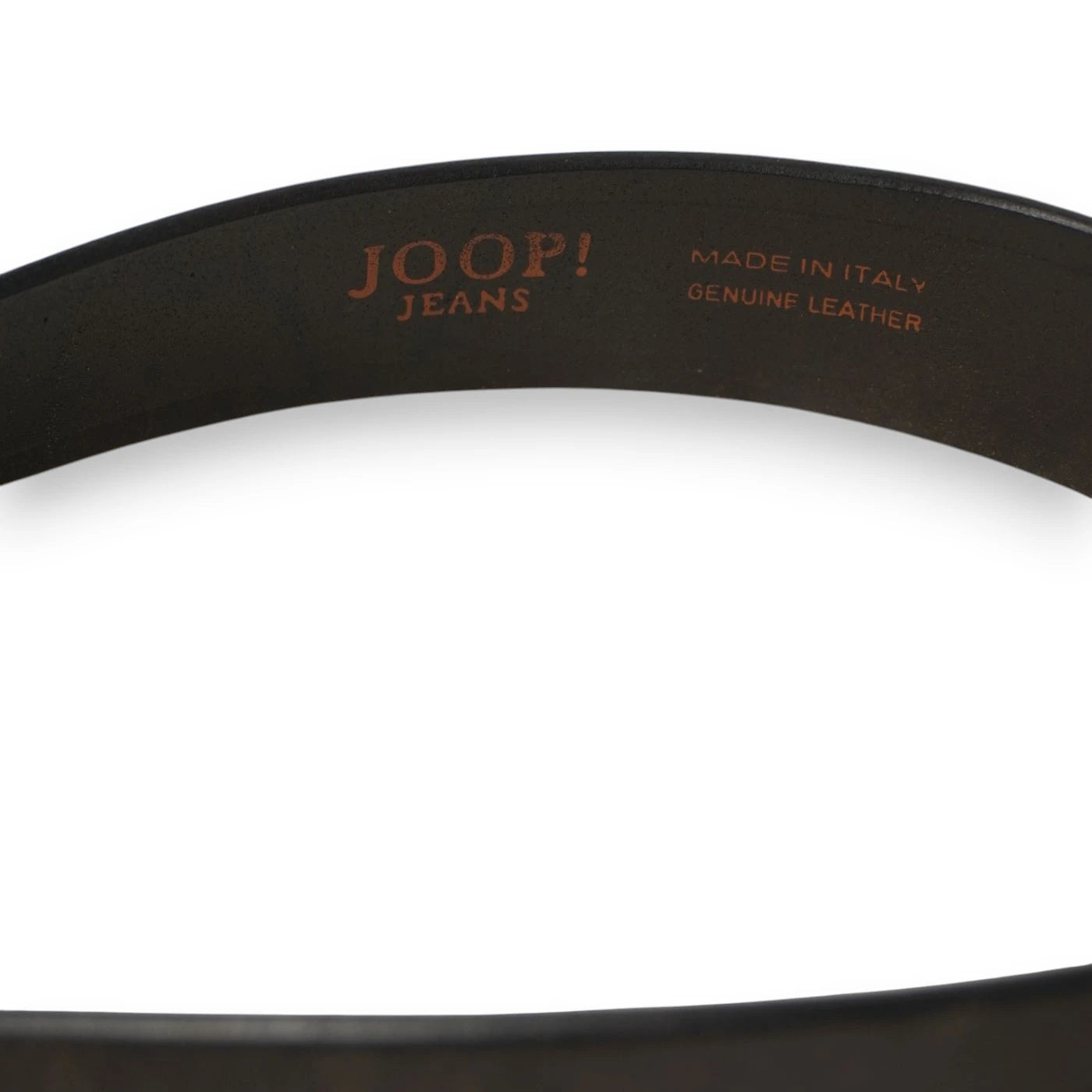 Stampa laminata in oro Made in Italy e Genuine Leather sulla fodera interna della cintura JOOP!