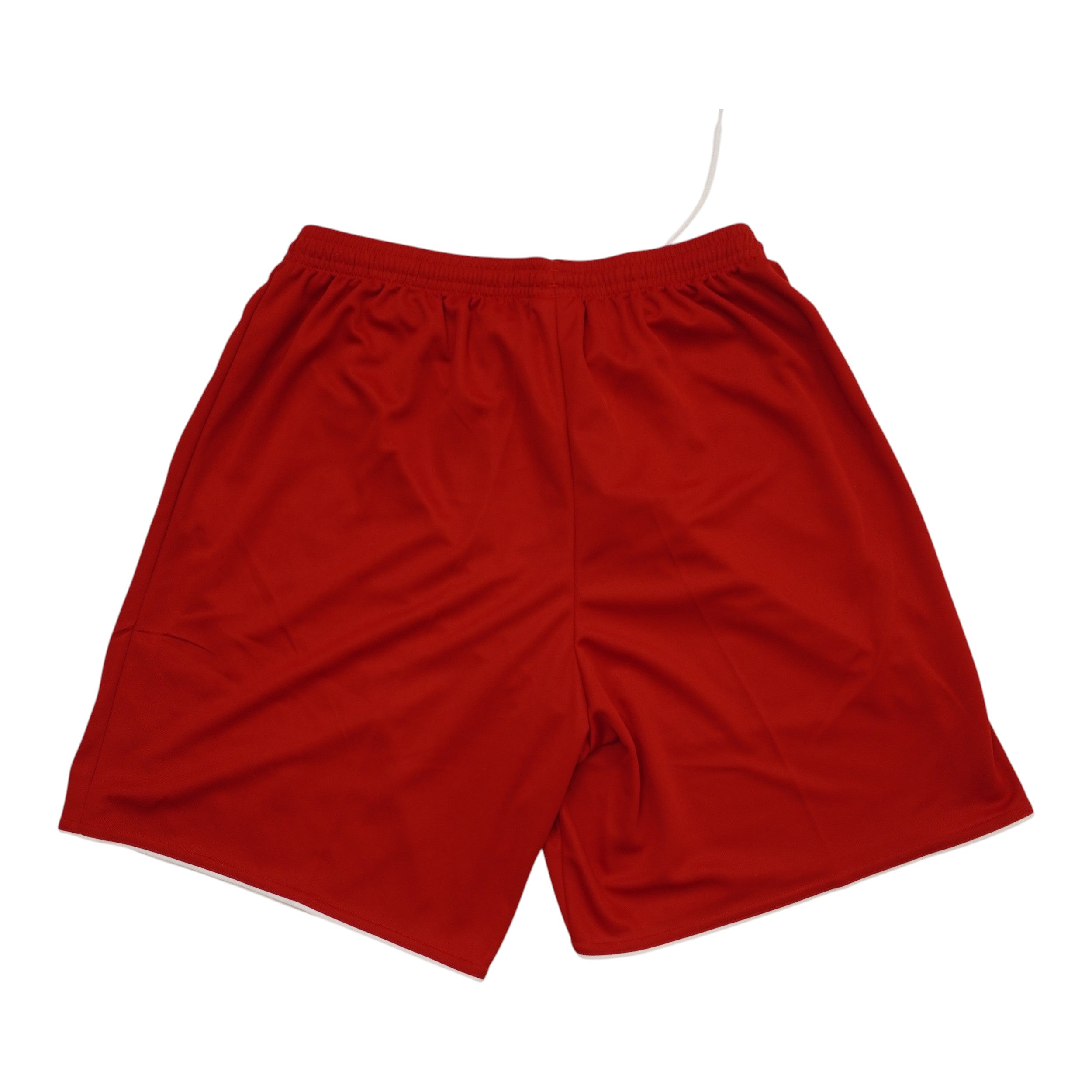 Retro dei pantaloncini rossi d'archivio adidas modello sportivo in tessuto leggero e resistente