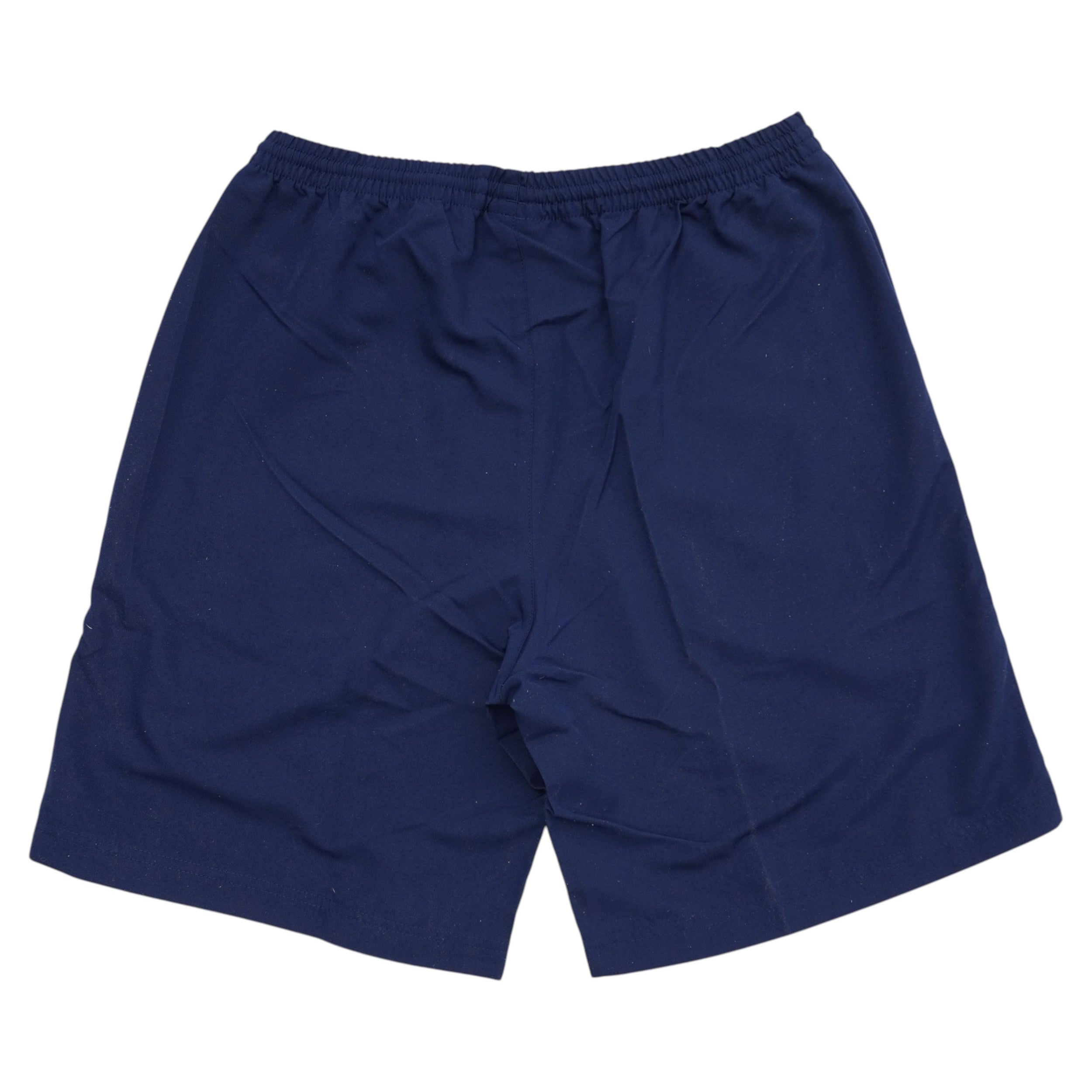 Retro dei pantaloncini sportivi adidas blu scuro in tessuto poliestere leggero con taglio classico regular fit